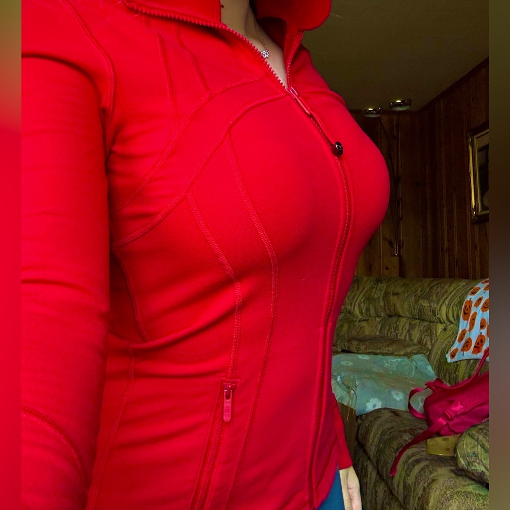 Lululemon dark red define jacket